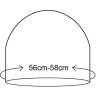 Шапка водонепроницаемая DEXSHELL Cuffed Beanie, DH353GRN черная с красной полоской, размер S/M