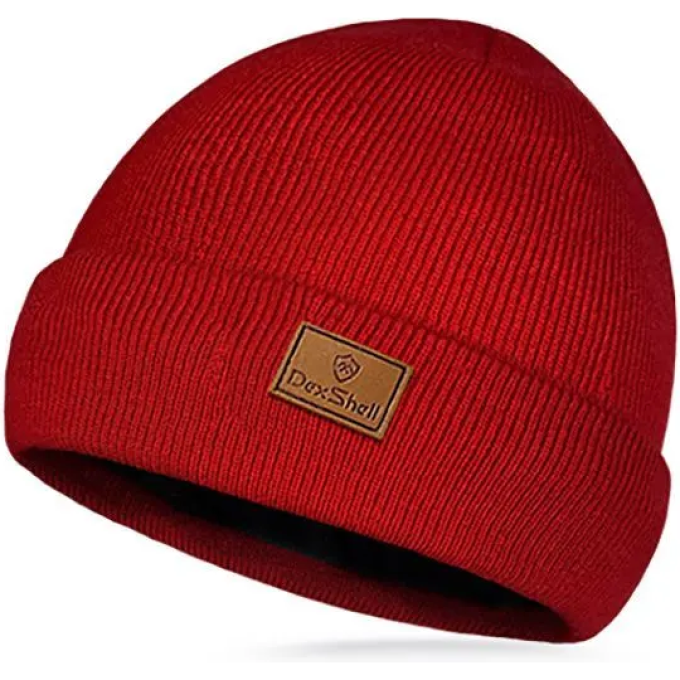 Водонепроницаемая шапка DEXSHELL BEANIE HAT красный S/M (56-58 см)