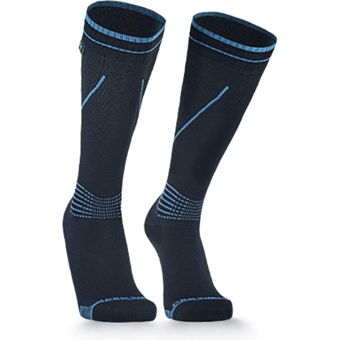Водонепроницаемые носки DEXSHELL LONGLITE SOCKS черный/синий M (39-42)