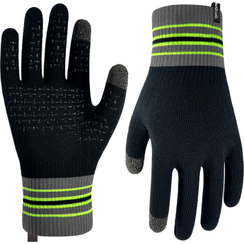 Водонепроницаемые перчатки DEXSHELL ULTRA THIN RUNNING GLOVES черный/серый/зеленый XL